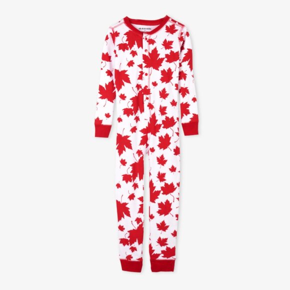Kids Hatley little Blue House onesie union suit pajamas Canada red size 14 - Picture 16 of 16